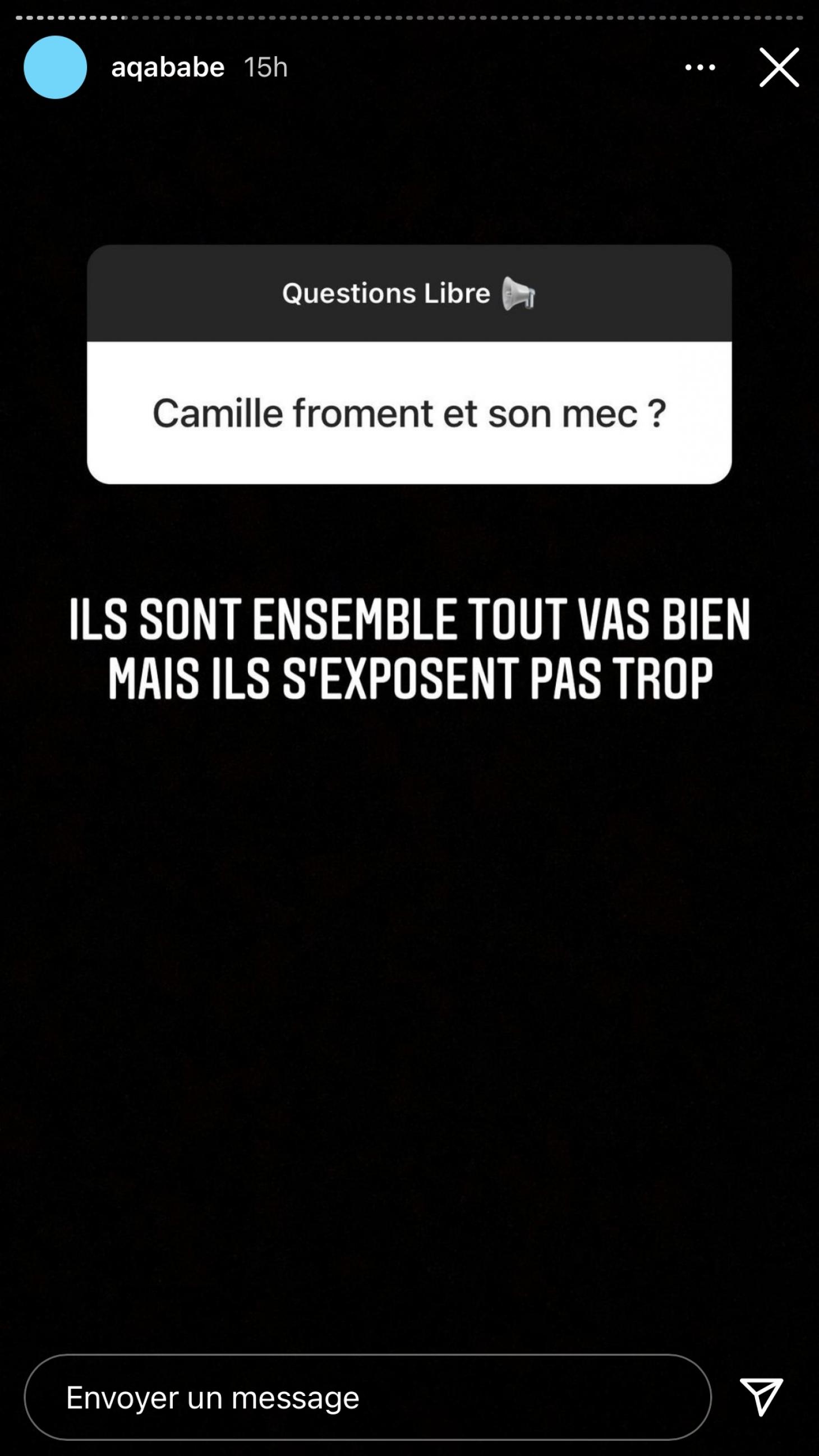 Camille Froment enceinte :  Déjà réconciliée avec le père de sa fille ?