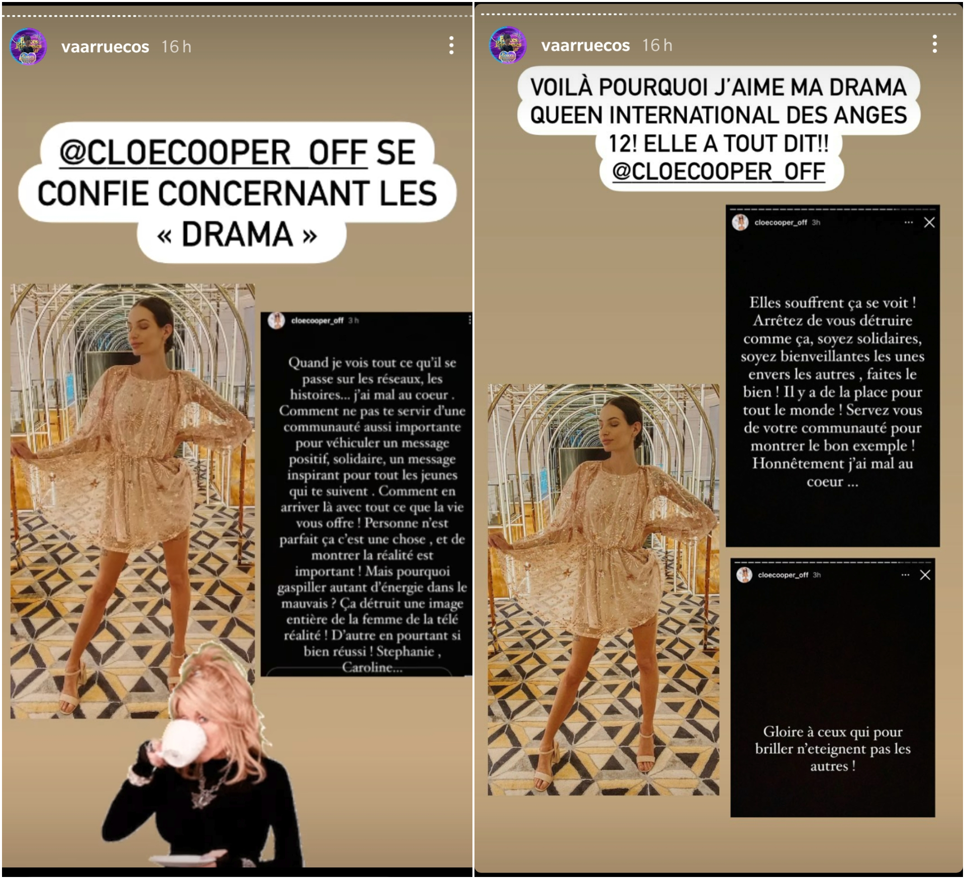  Cloé Cooper tacle Maya Niiya @Instagram