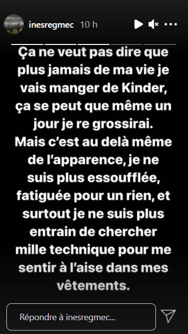 Inès Reg dévoile son impressionnante perte de poids : "J'ai changé de corps et je me sens vraiment mieux"