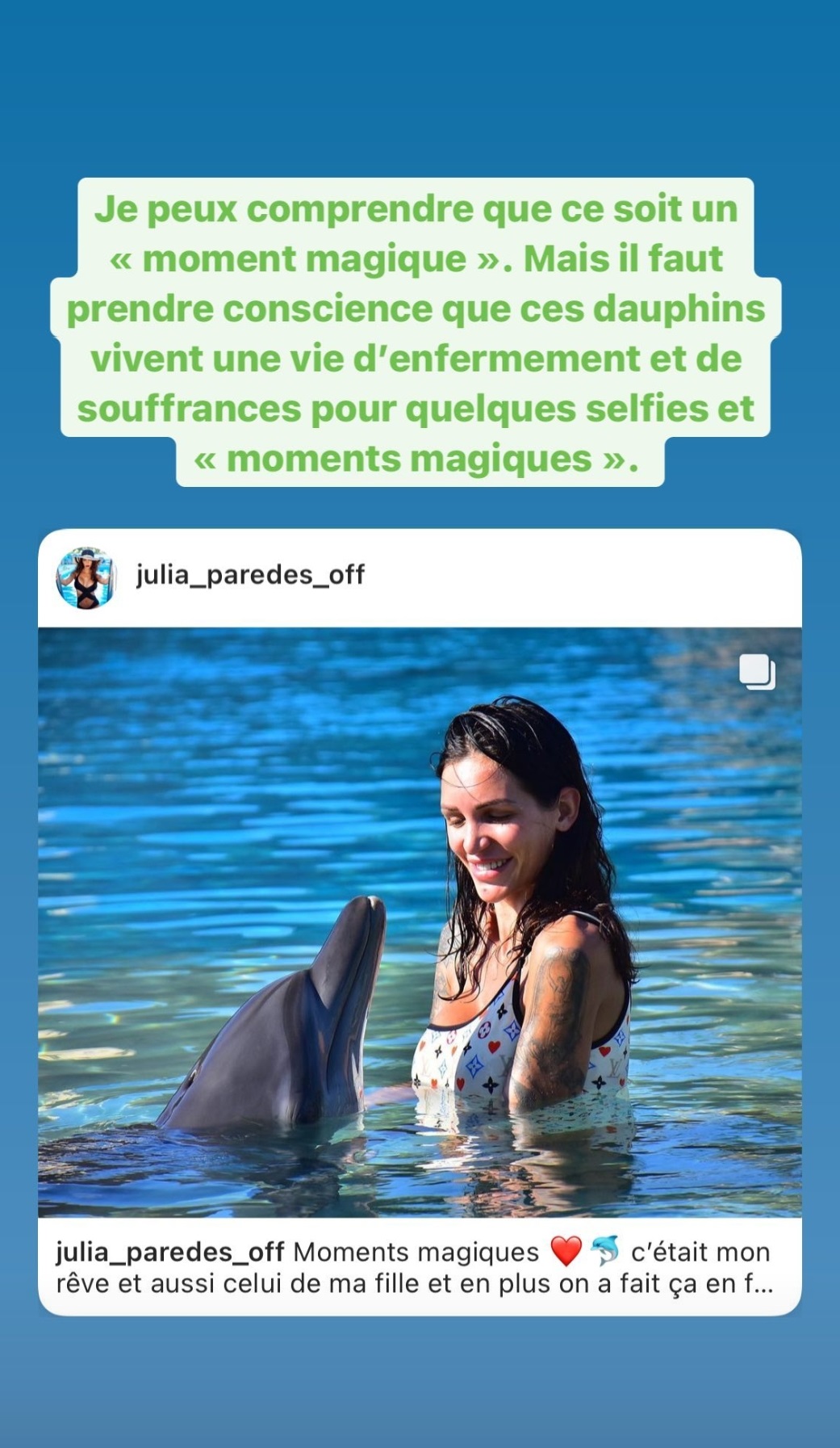 Julia Paredes (Mamans et célèbres) recadrée par Hugo Clément : elle répond à la polémique