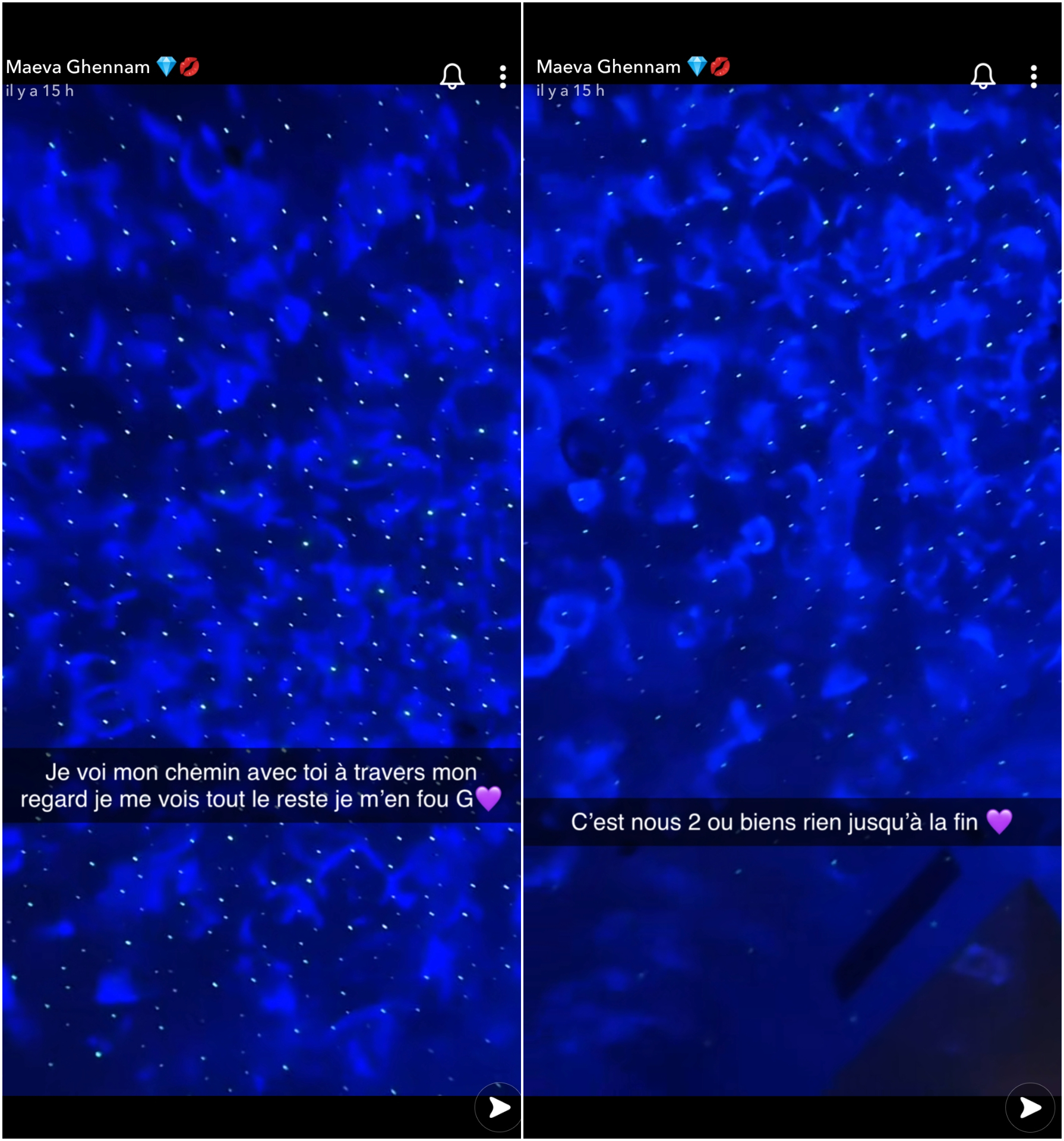  Maeva Ghennam déclare-t-telle sa flamme à Greg Yega ? @Snapchat