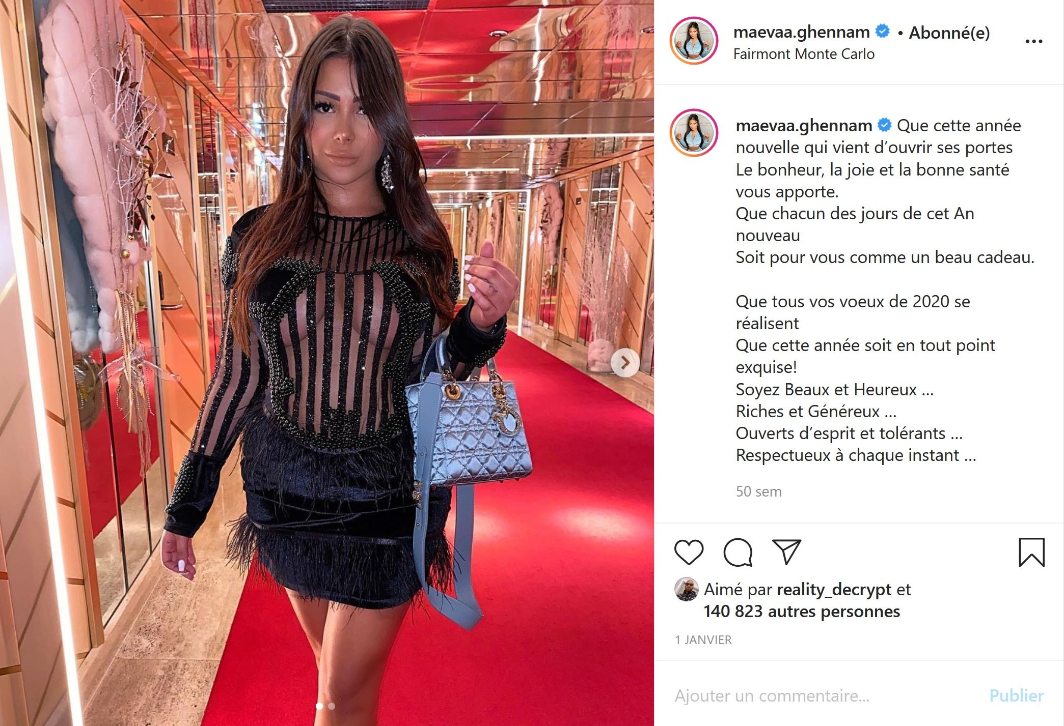 Maeva Ghennam : Son année 2020 en 10 photos Instagram