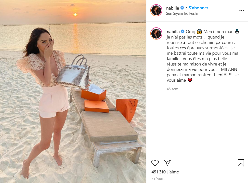 Nabilla Benattia : Son année 2020 en 10 photos Instagram