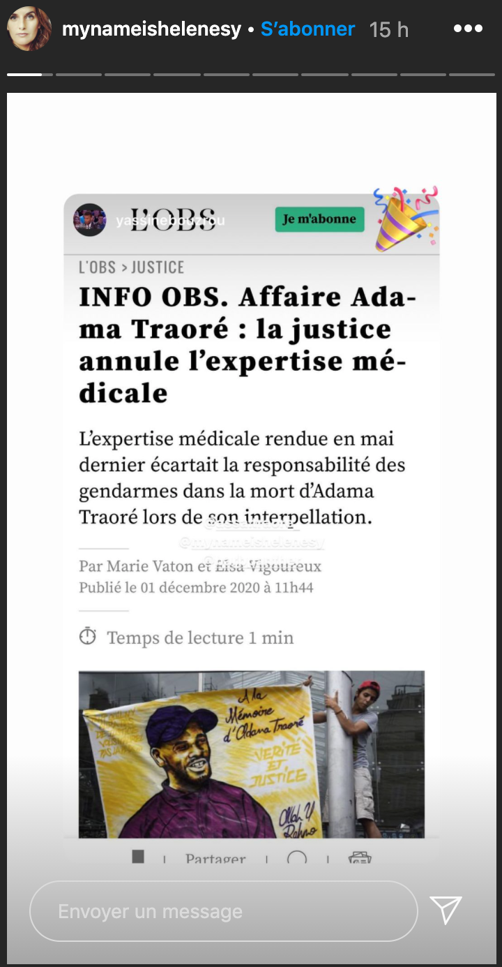 Omar Sy : sa femme Hélène Sy affiche une nouvelle fois son soutien à la famille d'Adama Traoré