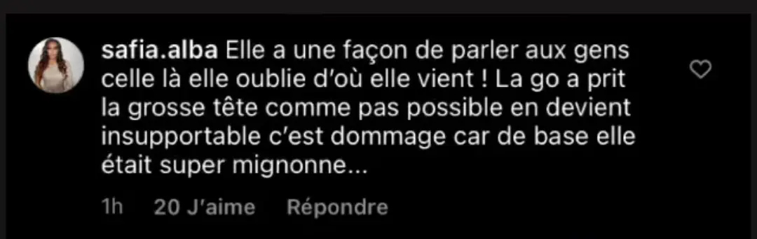 Safia Alba (10CP4): Elle adresse un énorme tacle à Alix "La go a pris la grosse tête"