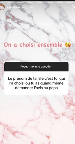 Camille Froment : À quelques jours de son accouchement, elle en dit plus sur le prénom de sa fille