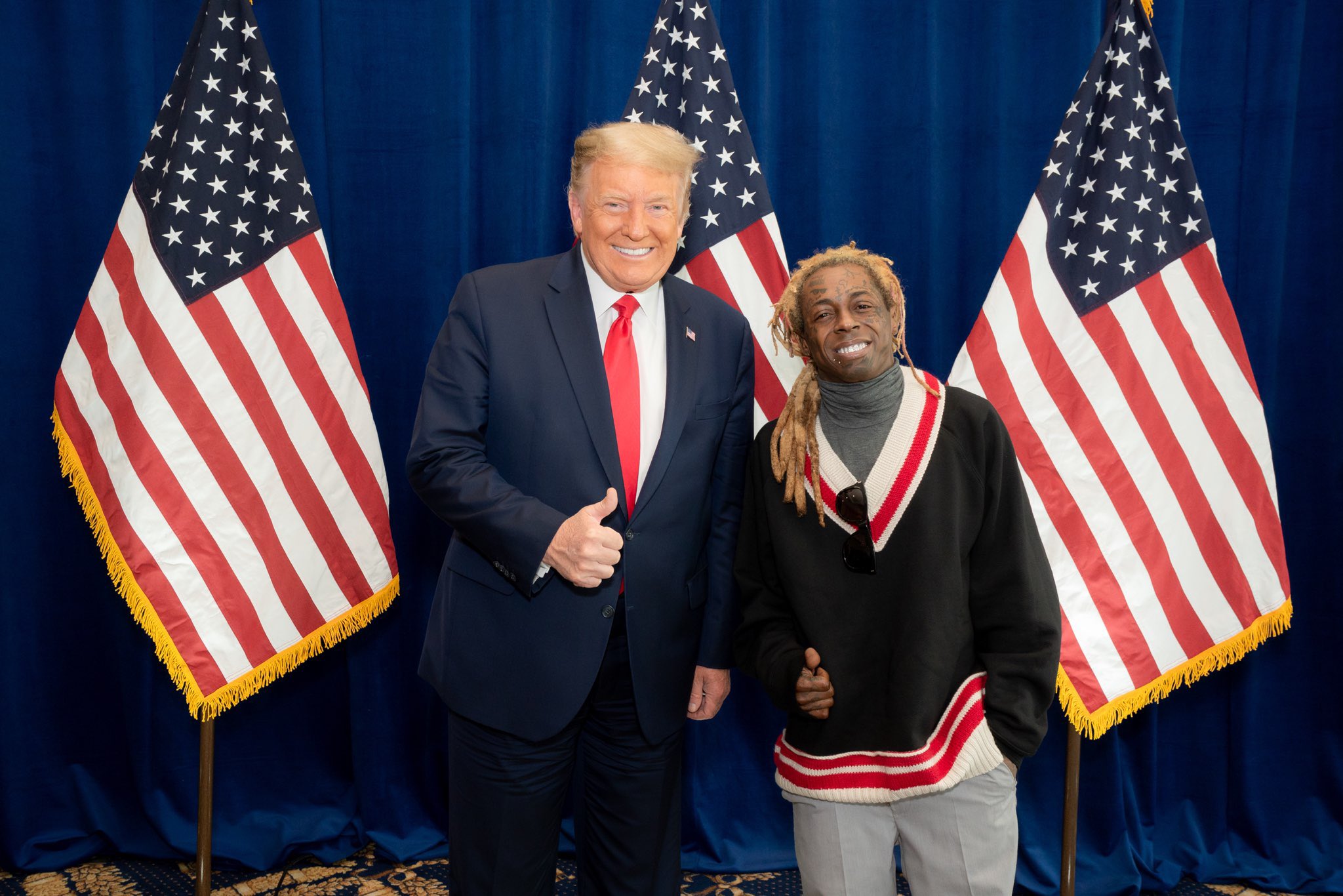 Donald Trump a gracié Lil Wayne et fait sortir Kodak Black de prison, deux rappeurs qui l'ont soutenu durant les Présidentielles