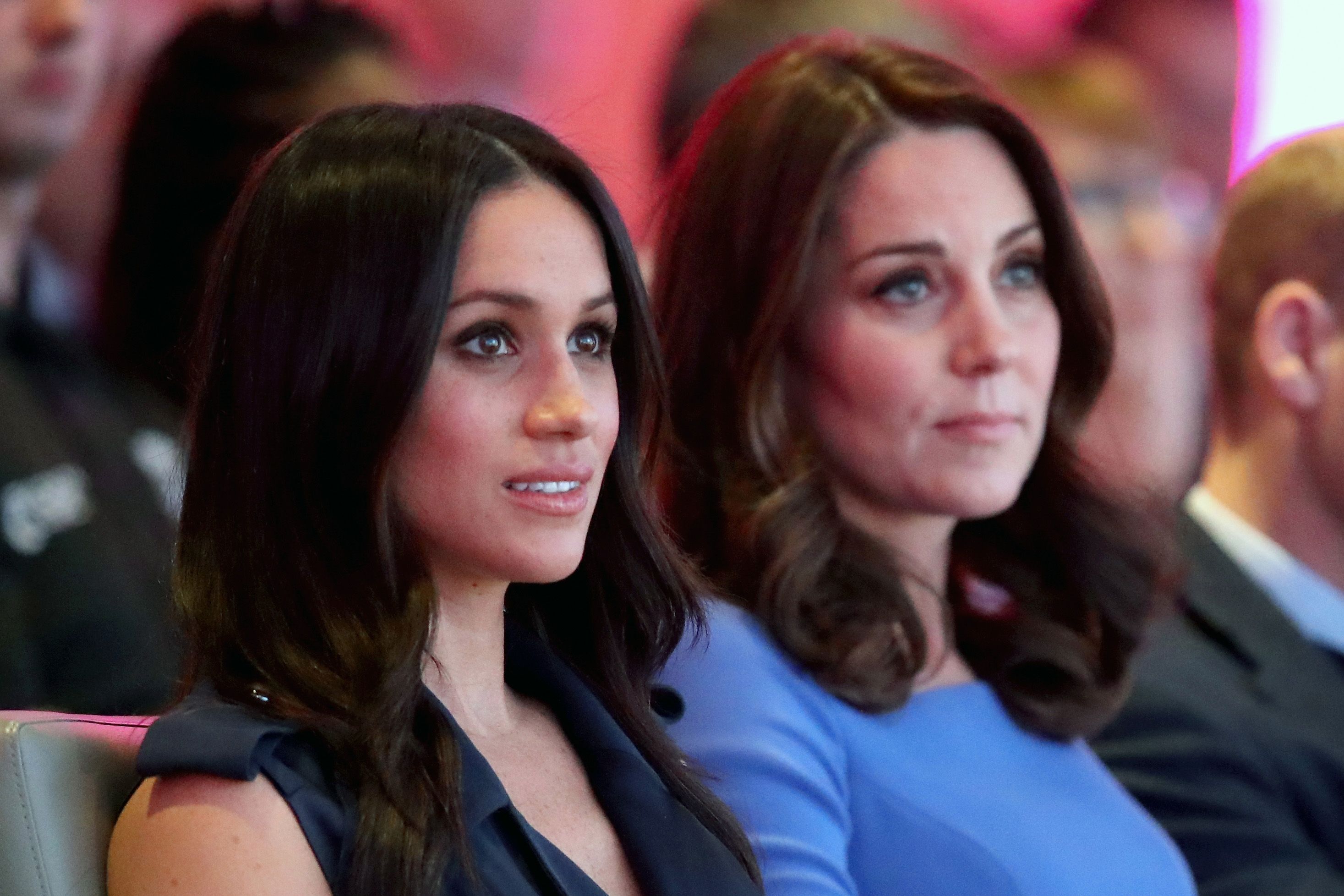  Kate Middleton et Meghan Markle @ CHRIS JACKSON/AFP/Getty Images