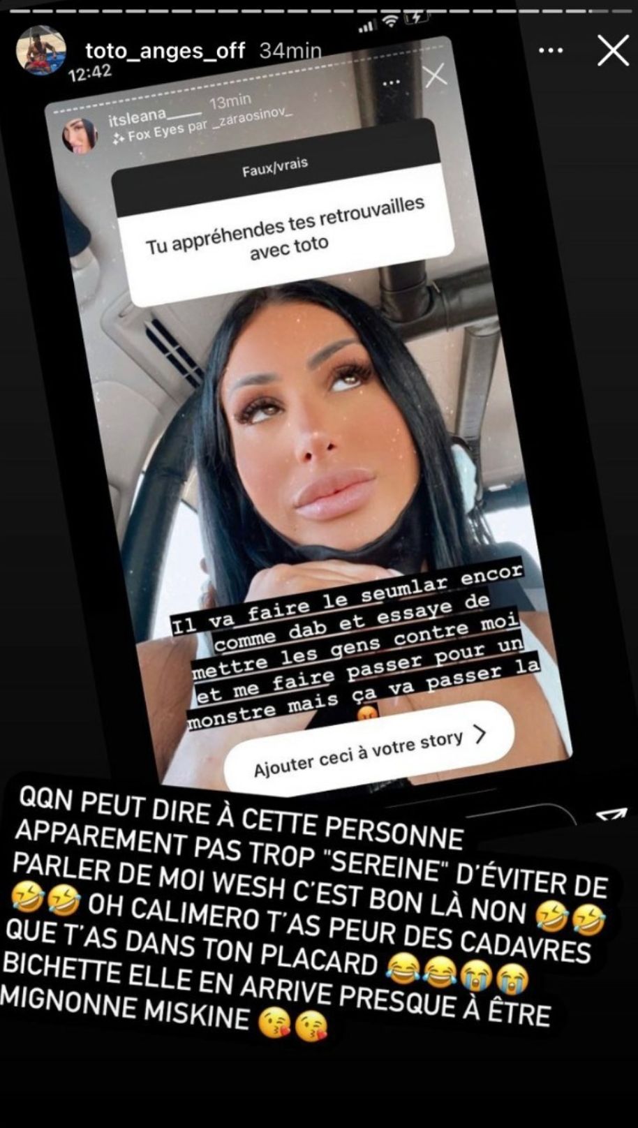 LVDA4 : Léana Zaoui et Toto se clashent sur les réseaux sociaux !