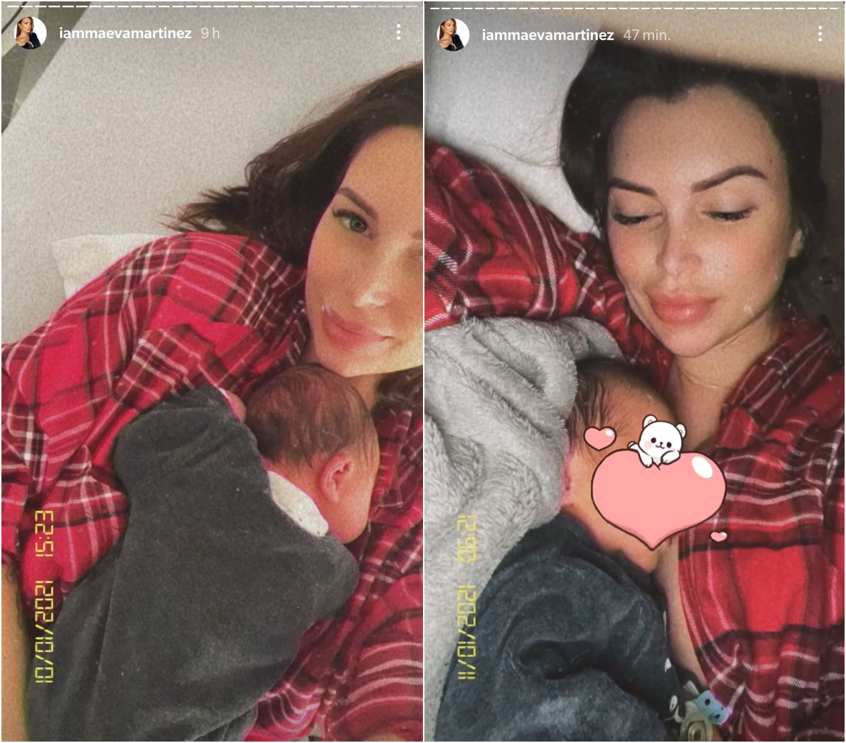  Maeva Martinez et son fils @Instagram