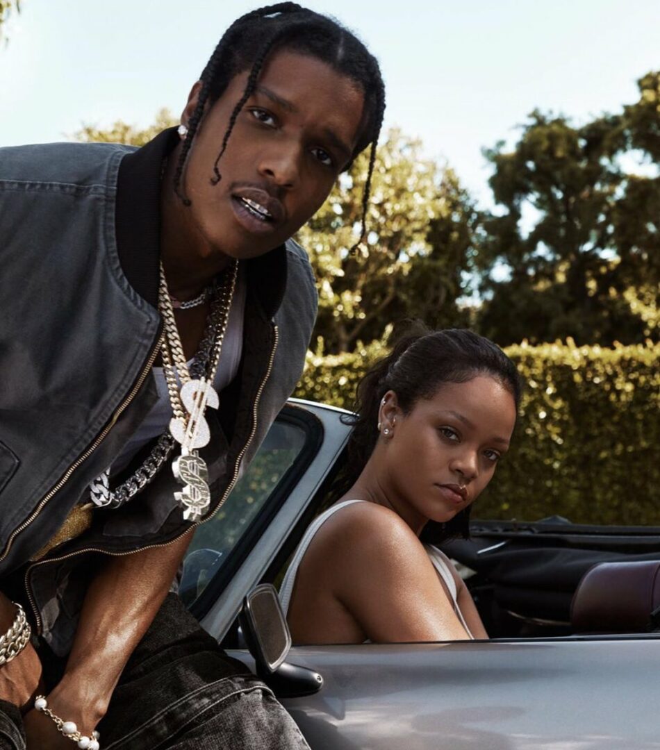  Rihanna et A$AP Rocky posent ensemble pour la campagne Fenty Skin @Instagram