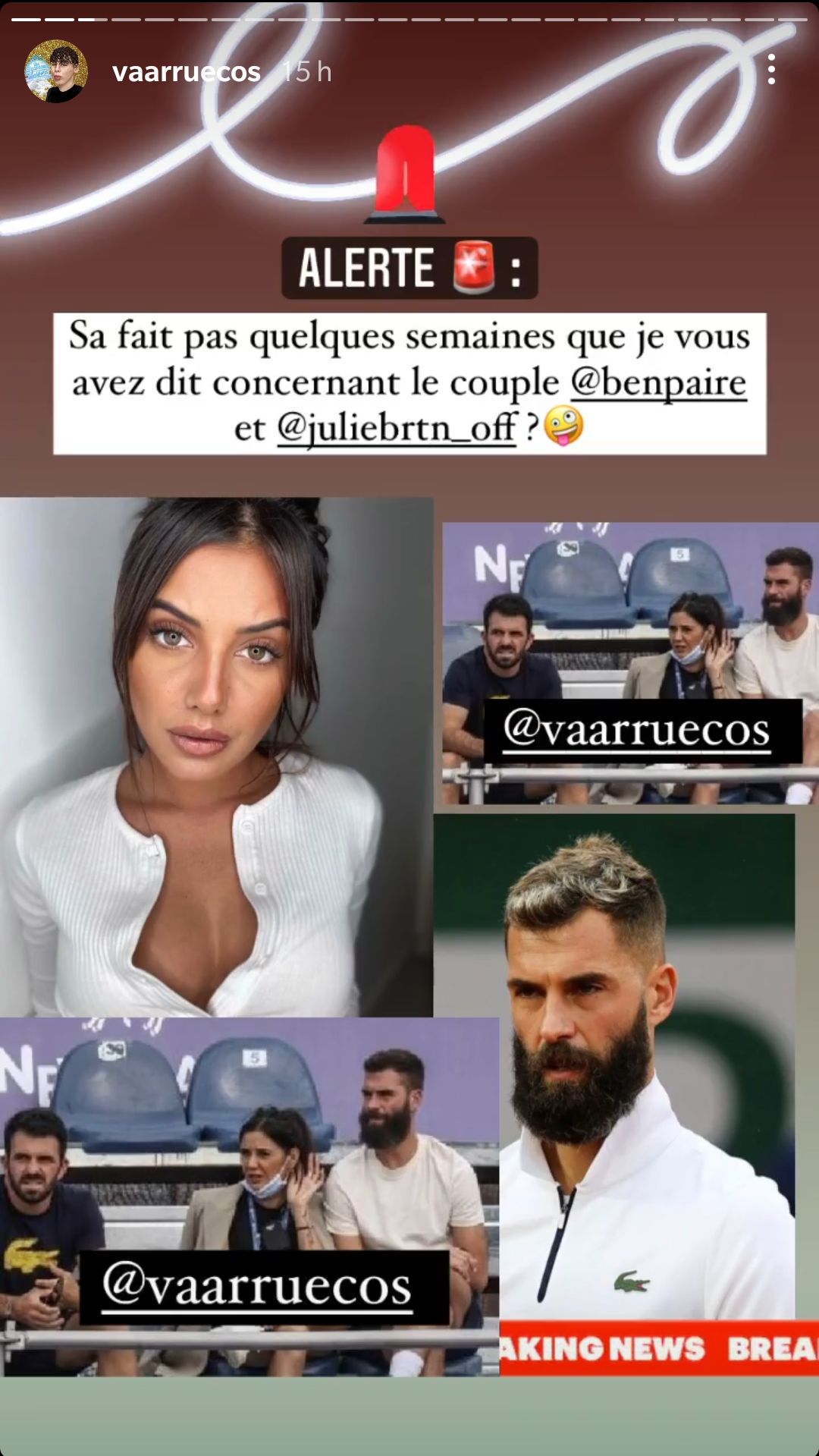 Benoît Paire en couple avec Julie Bertin ? Ils ne se cachent plus !