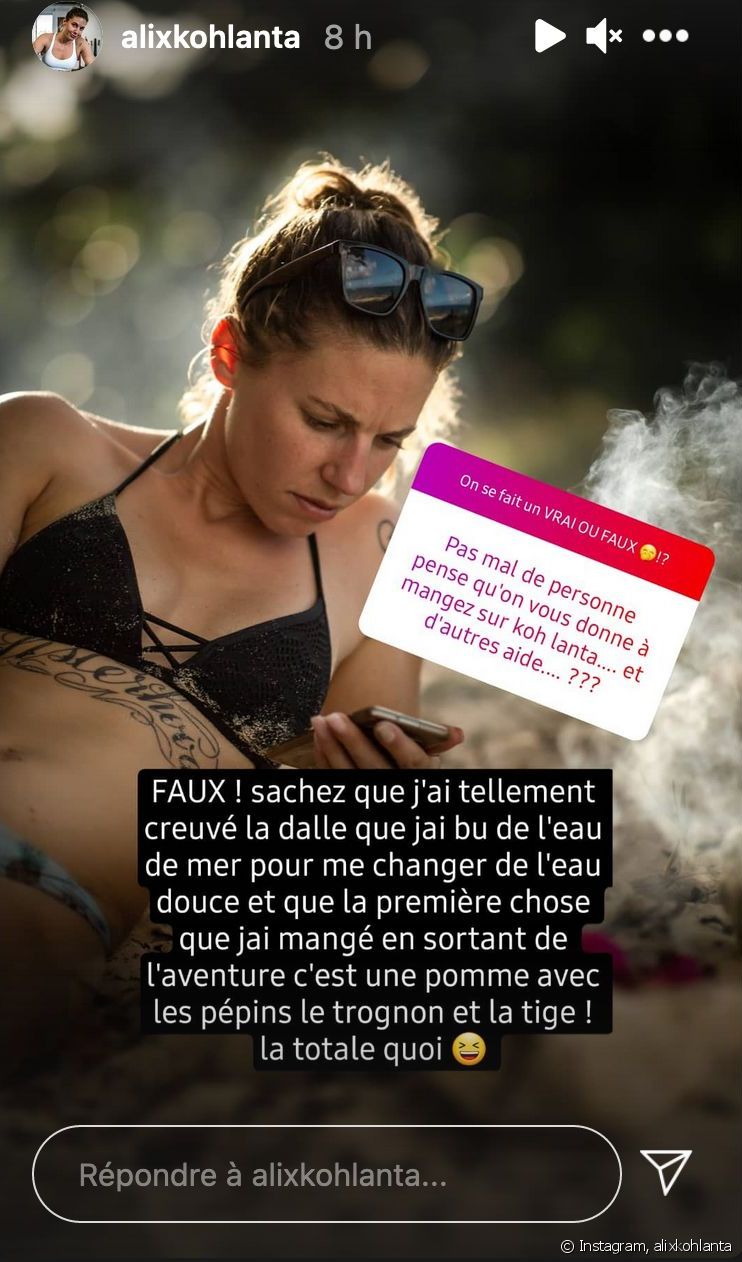 Koh-Lanta : Affamée, Alix dévoile comment elle tentait de combler le manque de nourriture