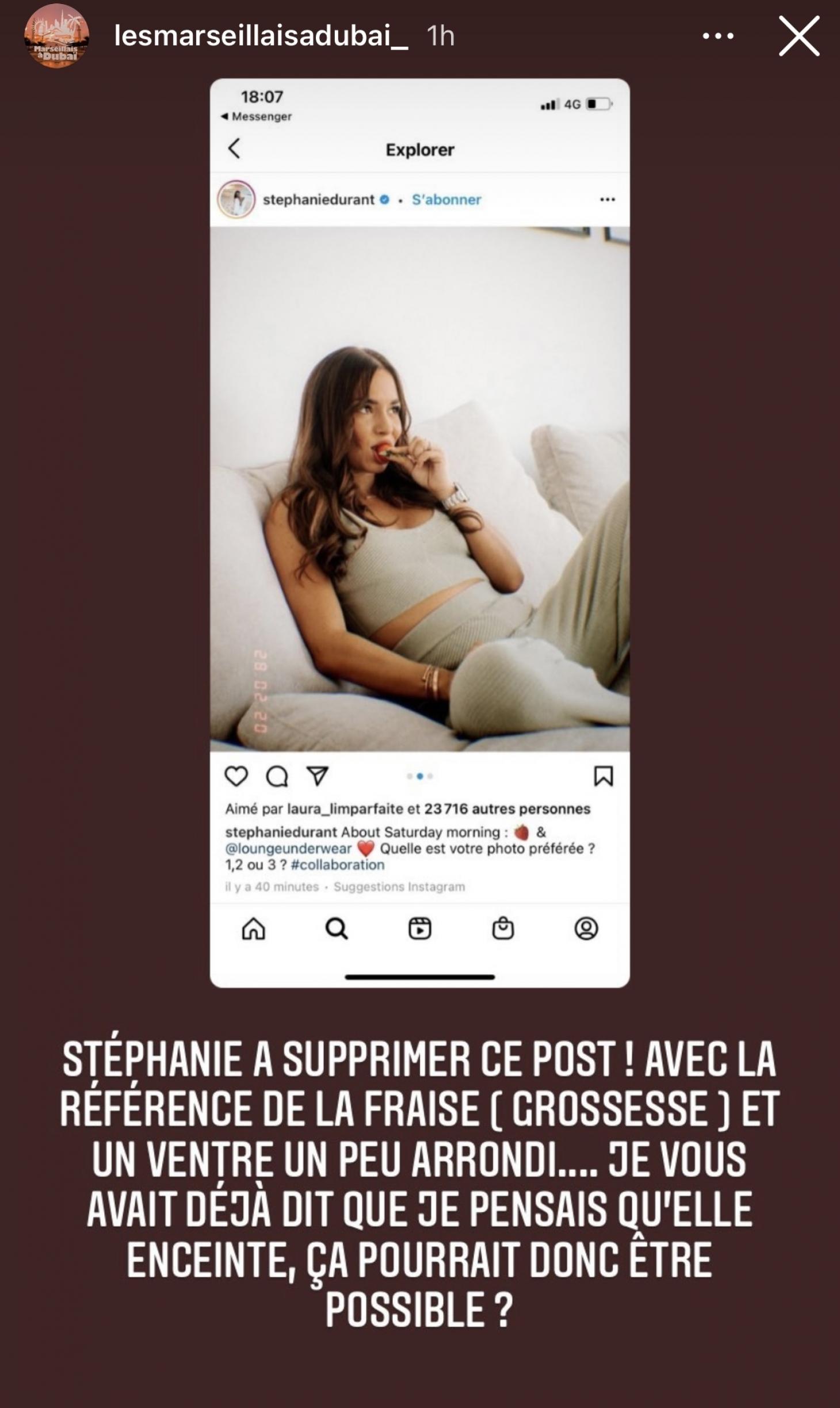 LMAD : Stéphanie Durant enceinte ? Elle supprime un cliché qui laisse planer le doute