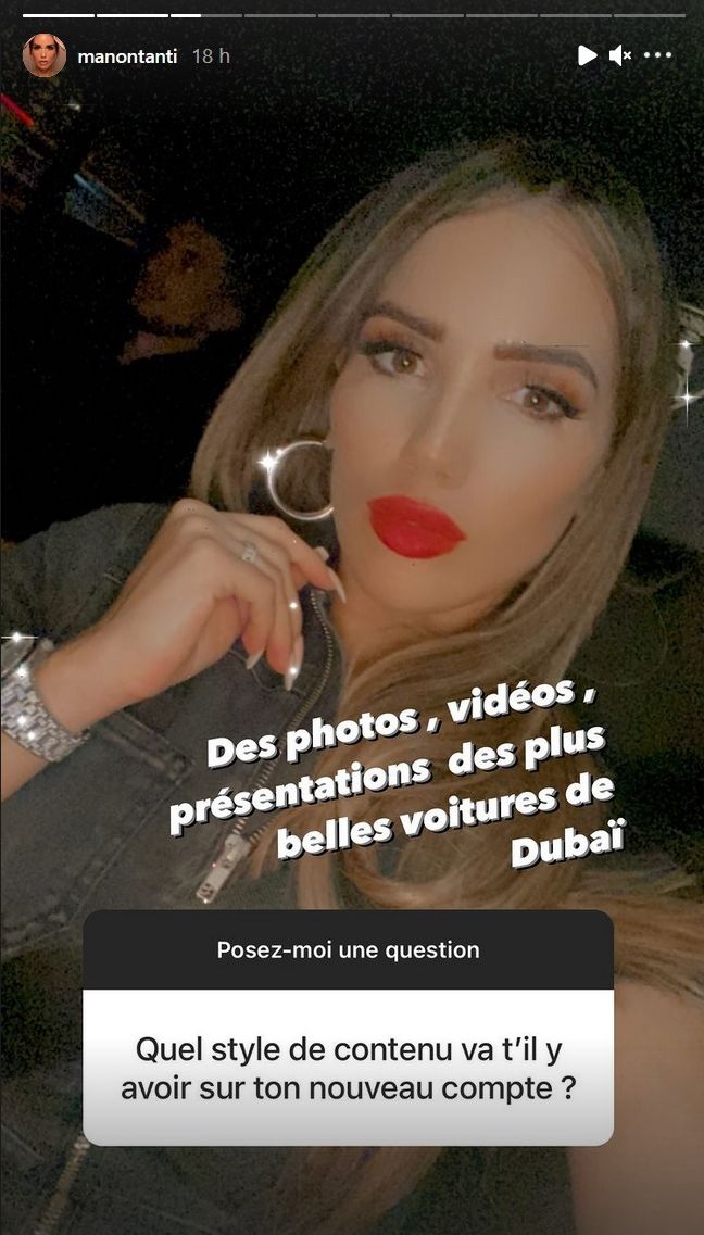 Manon Marsault ouvre un nouveau compte Instagram sur... l'automobile !