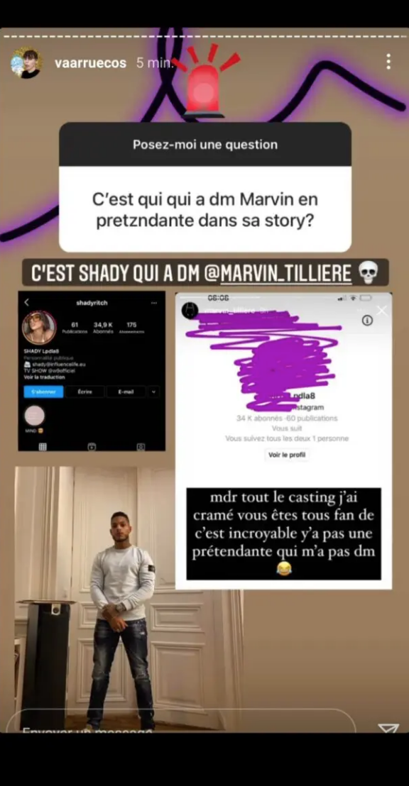 Marvin Tillière se fait draguer par une candidate de LPDLA8 et pousse un coup de gueule !