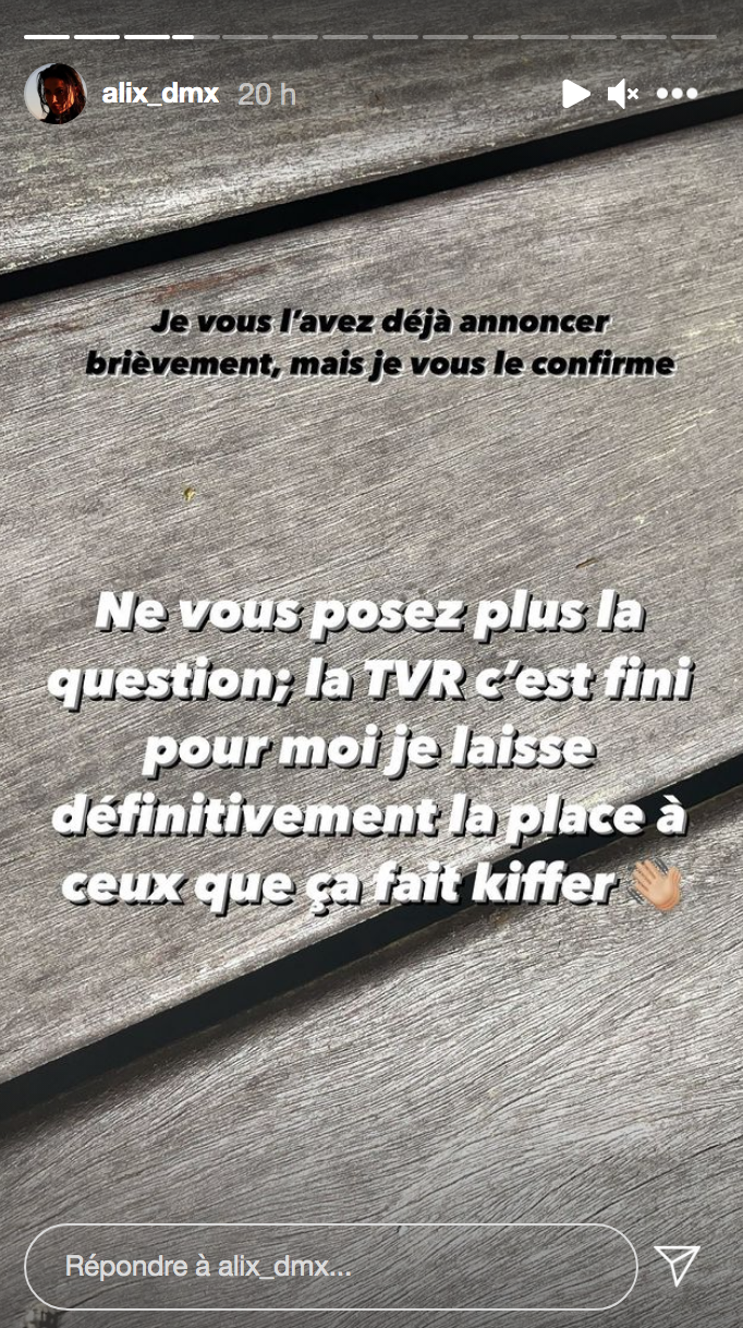  Alix met fin à sa carrière en télé-réalité @ Instagram