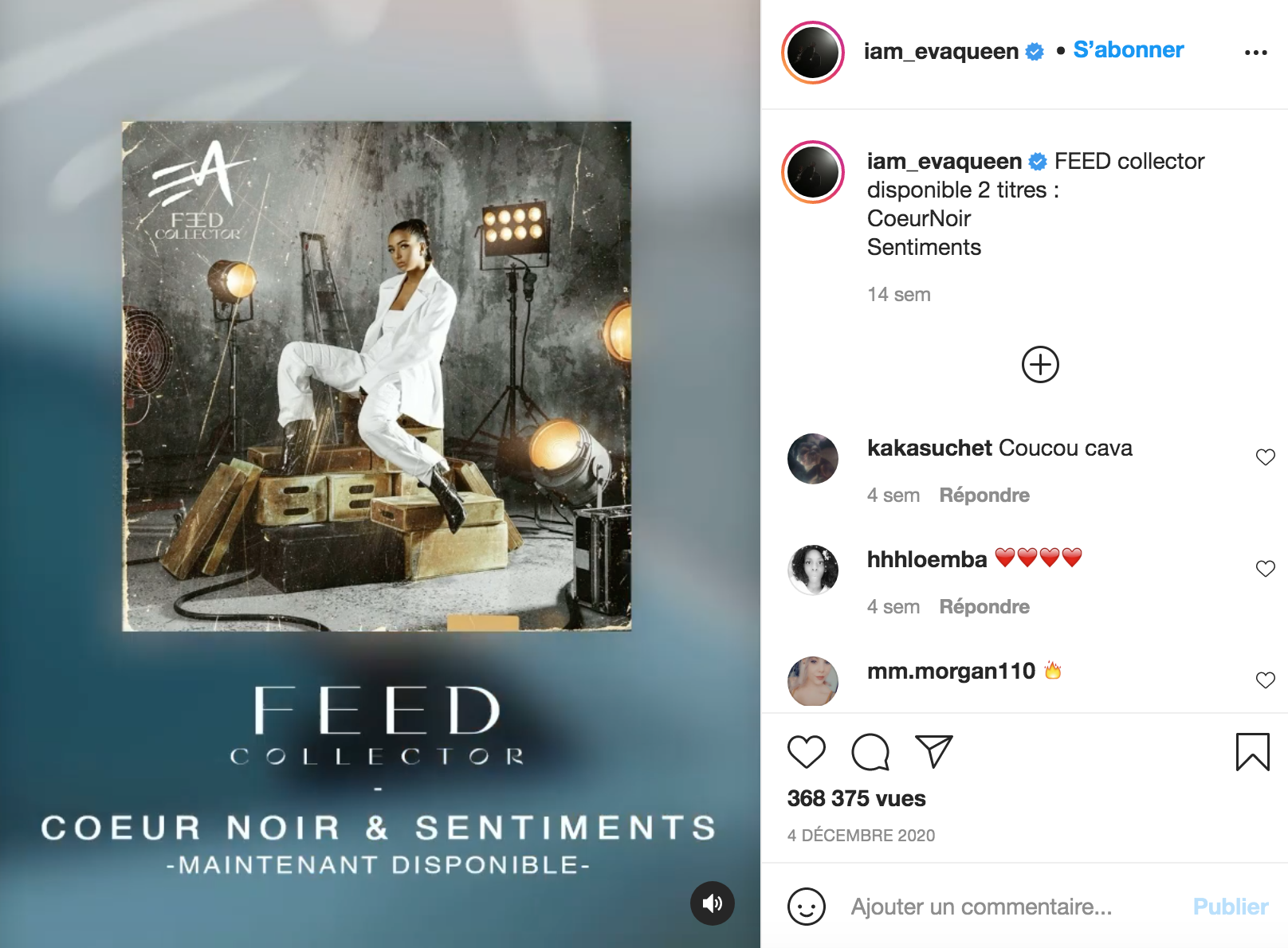  Eva a sorti une réédition de son deuxième album "Feed" @ Instagram