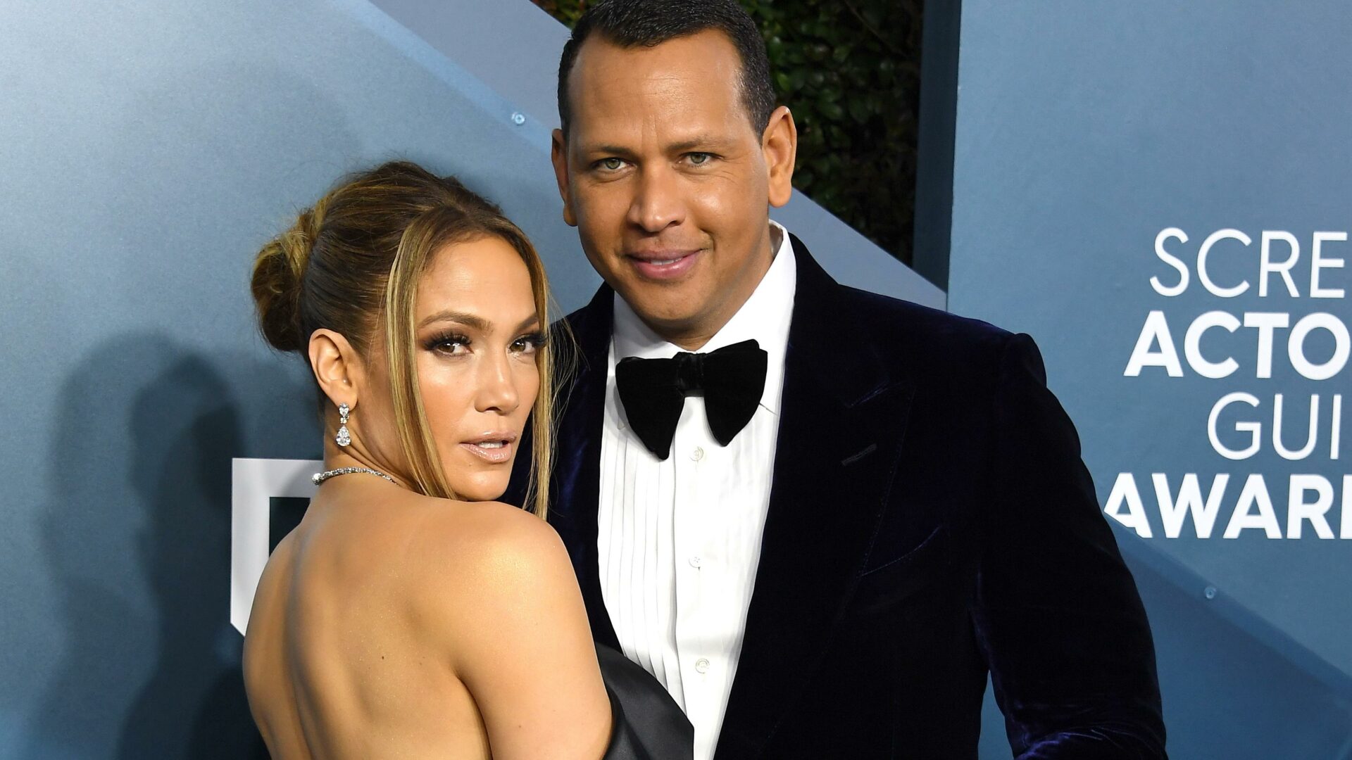  Jennifer Lopez et Alex Rodriguez aux Screen Actors Guild Awards en janvier 2020 à Los Angeles @Steve Granitz/WireImage