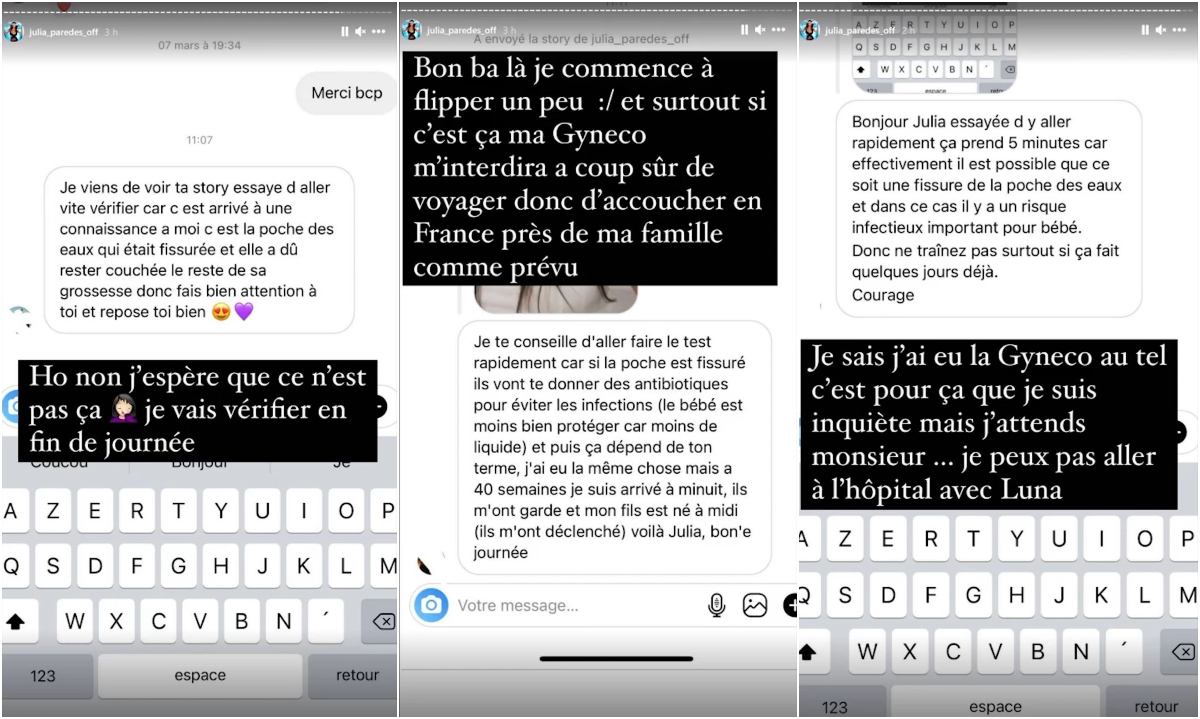 Julia Paredes partage les messages de ses abonnés @Instagram