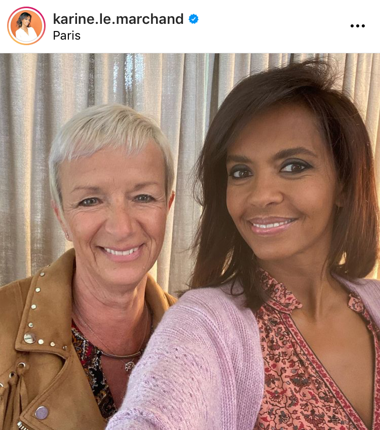  Karine Le Marchand au côté de Paulette @Instagram