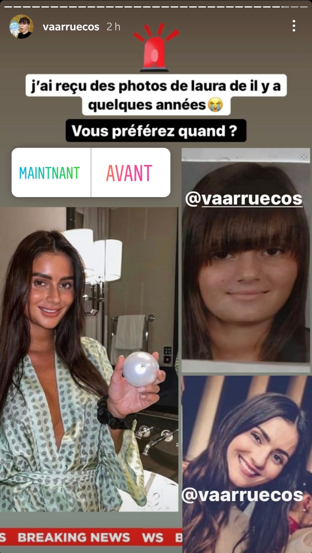  Laura des Marseillais plus jeune dévoilée par Vaarruecos @Instagram