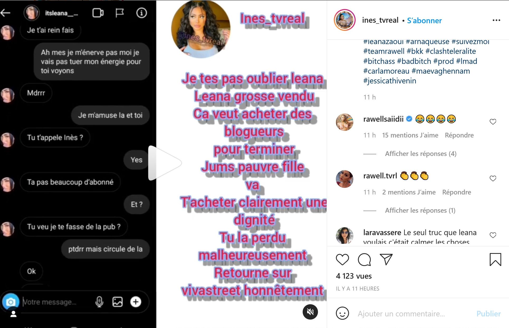 Léana Zaoui accusée d'acheter les blogueurs, elle réplique ! Rawell en rigole !