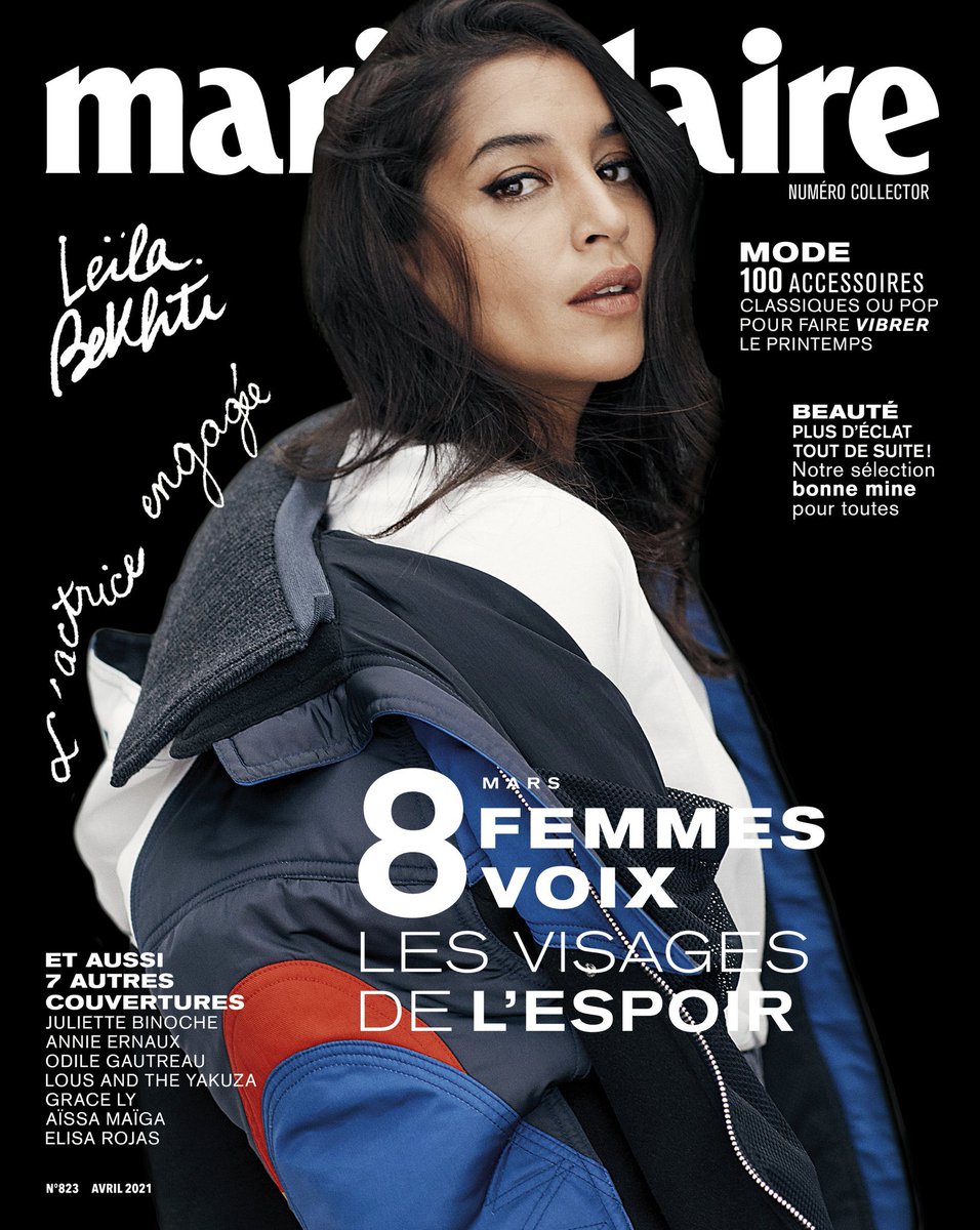  Leïla Bekhti en couverture de Marie Claire