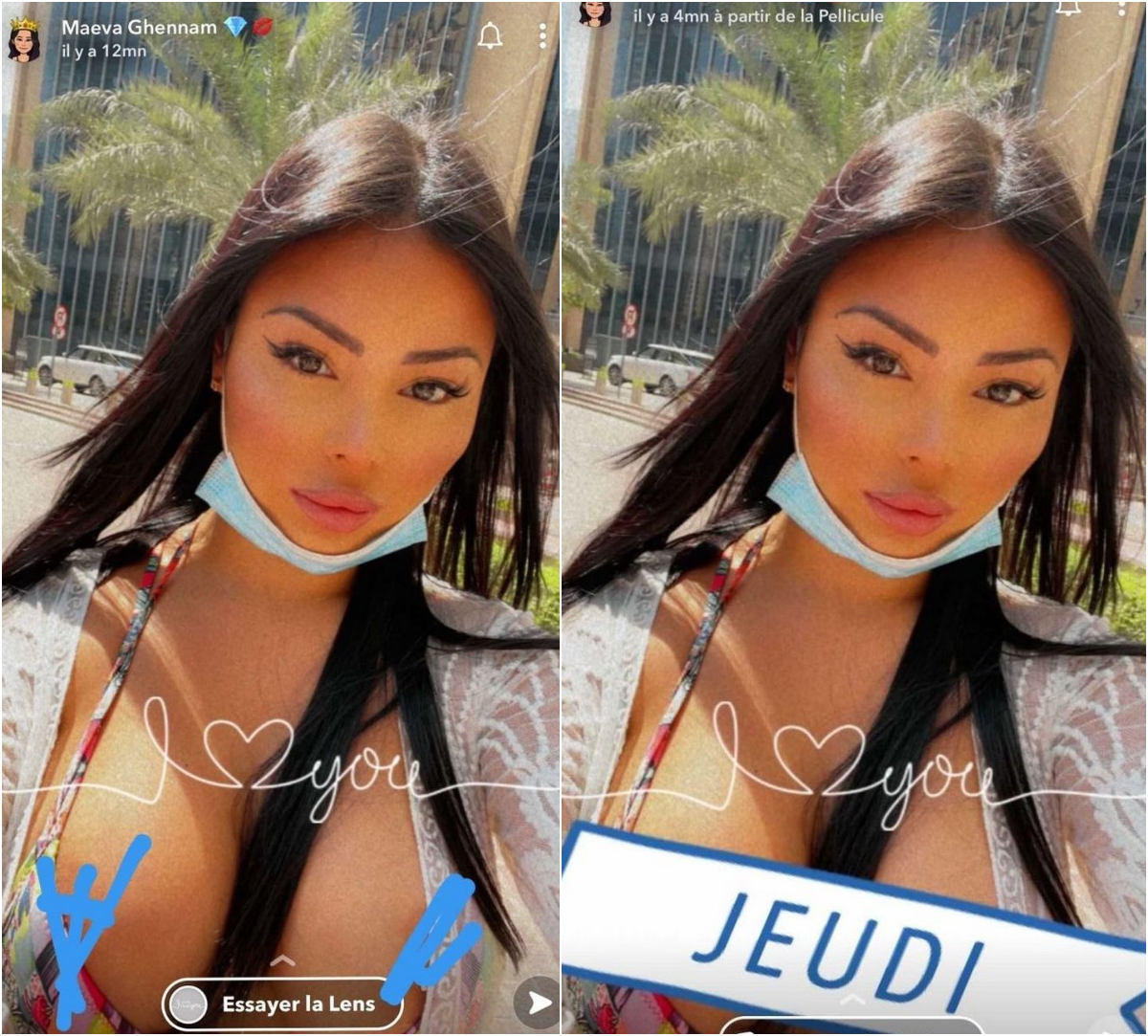 Maeva Ghennam laisse échapper ses seins en pleine rue à Dubaï : Cette photo qui choque !