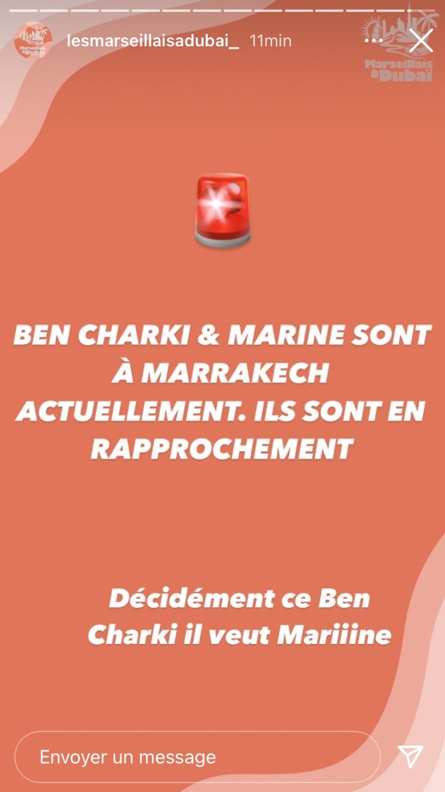  Marine El Himer serait proche du footballeur Ben Charki @ Instagram