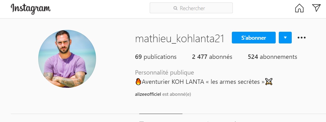 Mathieu (Koh-Lanta 2021) soutenu par une célèbre chanteuse !