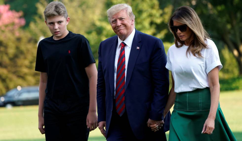  Barron, Donald et Melania Trump @ Yuri Gripas/Reuters