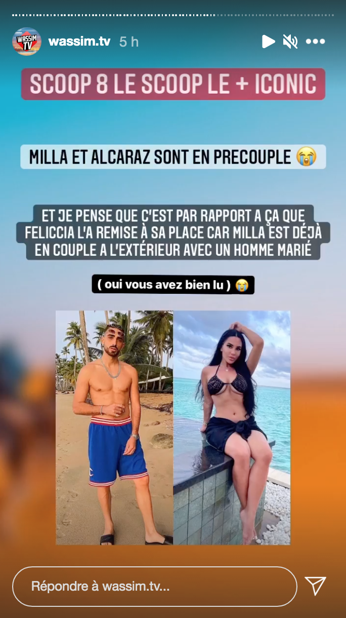  Milla Jasmine et Anthony Alcaraz, en couple ? @ Instagram