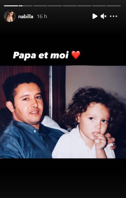  Nabilla avec son papa @Instagram