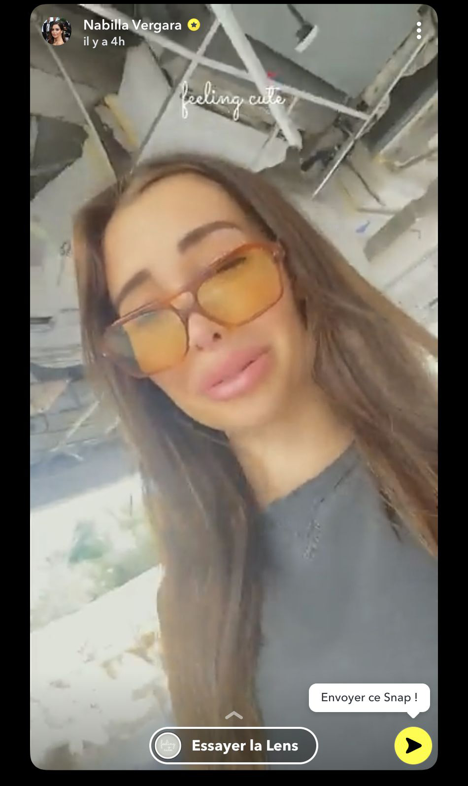  Nabilla dévoile le chantier de sa future maison à Dubaï @ Snapchat