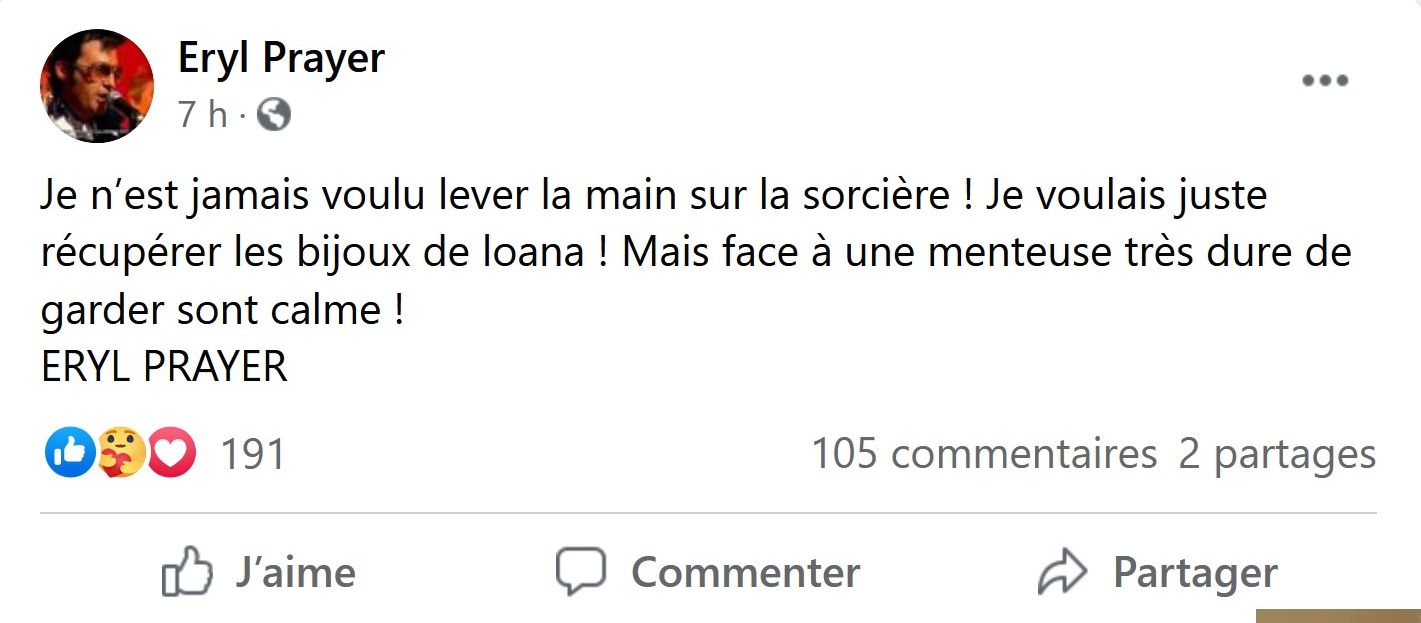 TPMP : Eryl Prayer a-t-il voulu frapper Sylvie Ortega Munos ? Il sort du silence !