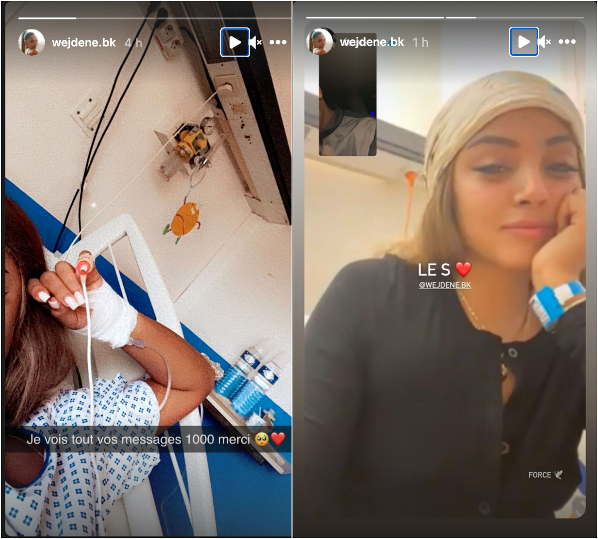 Wejdene hospitalisée : Les photos de la chanteuse qui inquiètent ses fans !