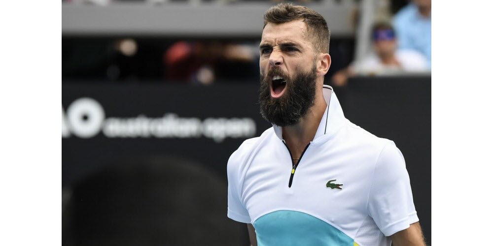  Benoit Paire en plein match de tennis / AFP @Manon Vatsyayana