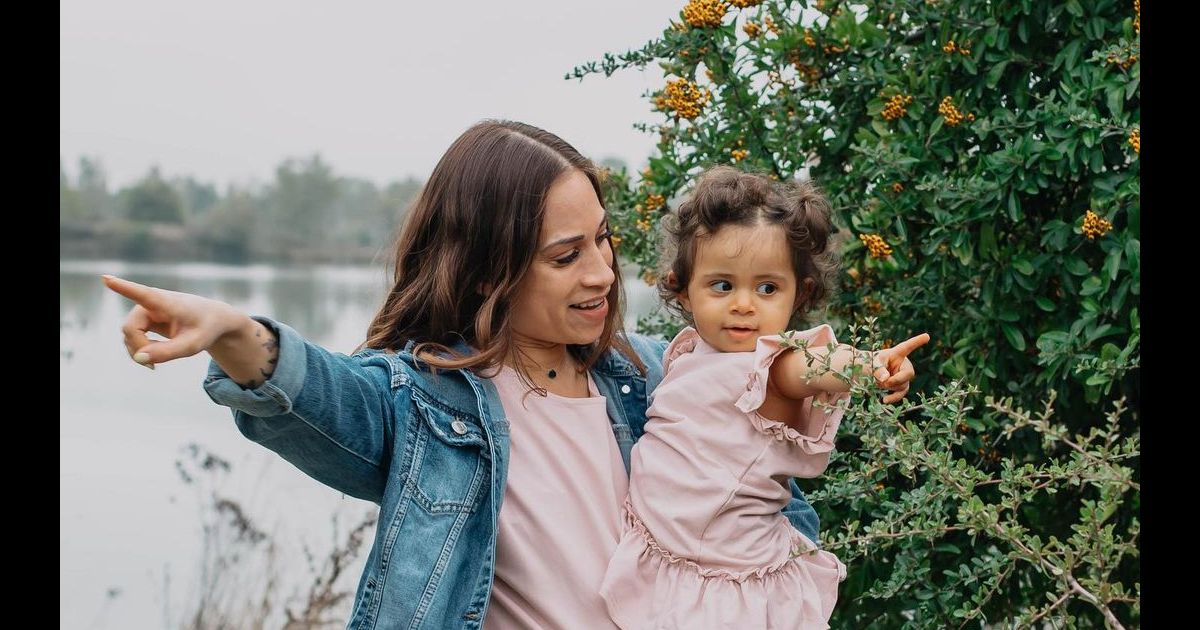  Cécilia Siharaj et sa fille Sway en décembre 2020 / Instagram