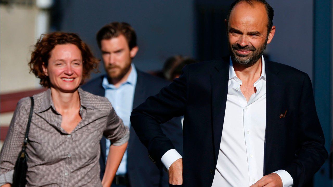  Édouard Philippe et sa femme Édith Chabre @AFP
