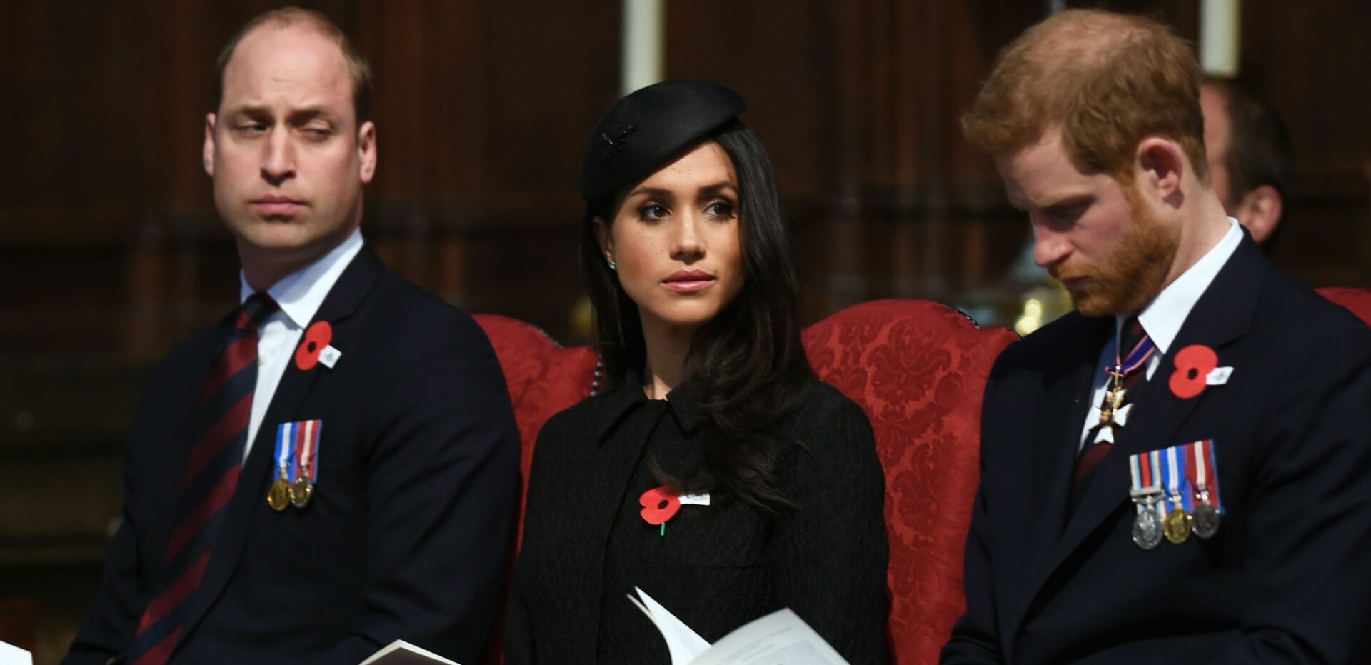  Le prince William, Meghan Markle et le prince Harry @DR