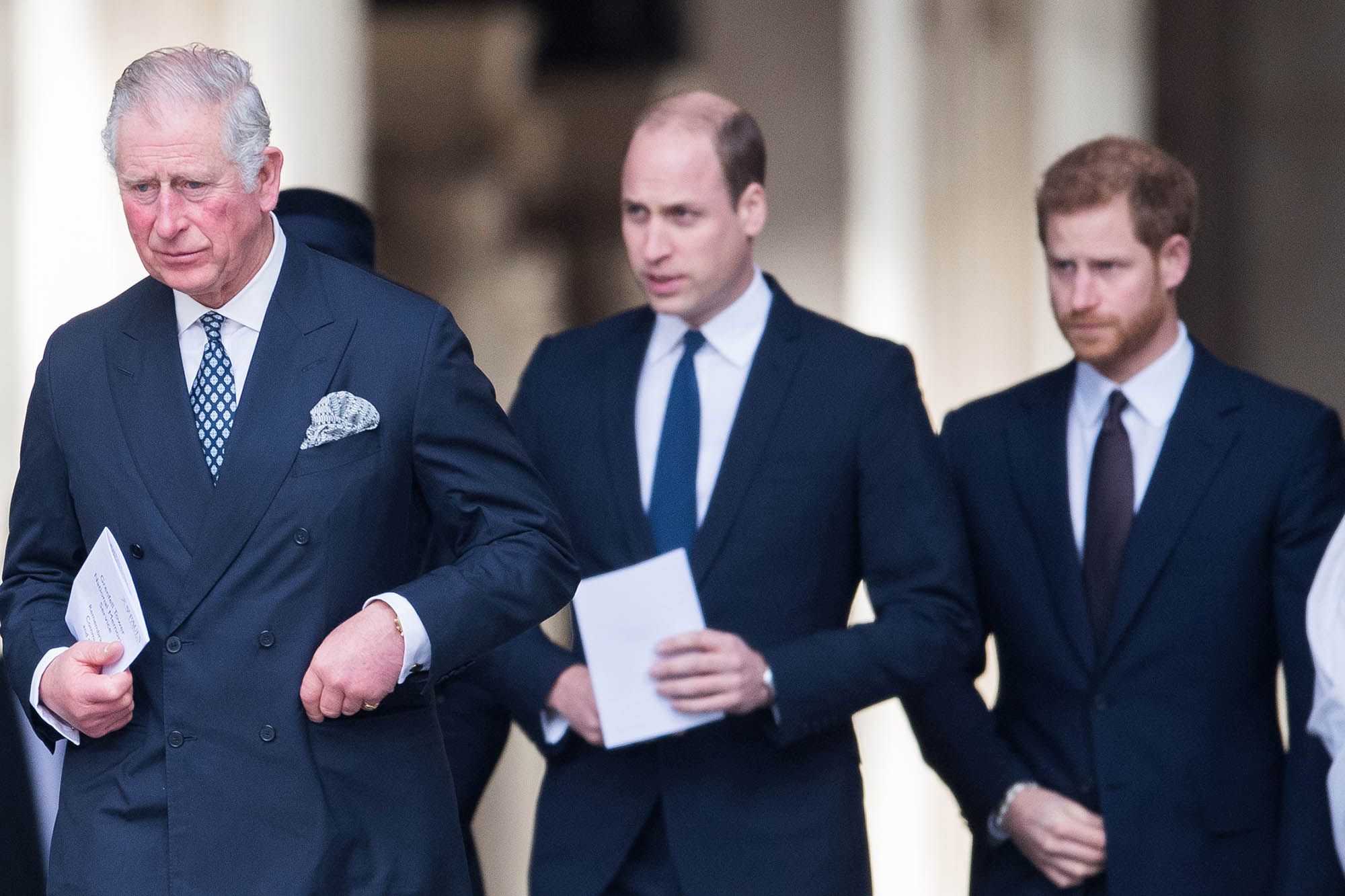  Les princes Charles, William et Harry @ Samir Hussein/WireImage