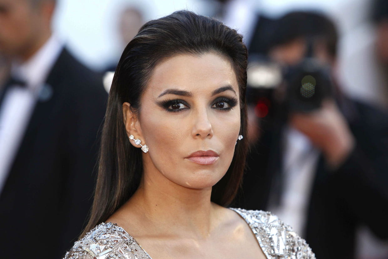  Eva Longoria et son slick hair@Lionel Cironneau/AP/SIPA