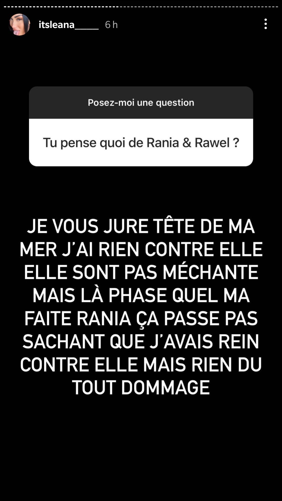 LVDA4 : Léana Zaoui tacle les jumelles Rawell et Rania et Angèle Salentino !