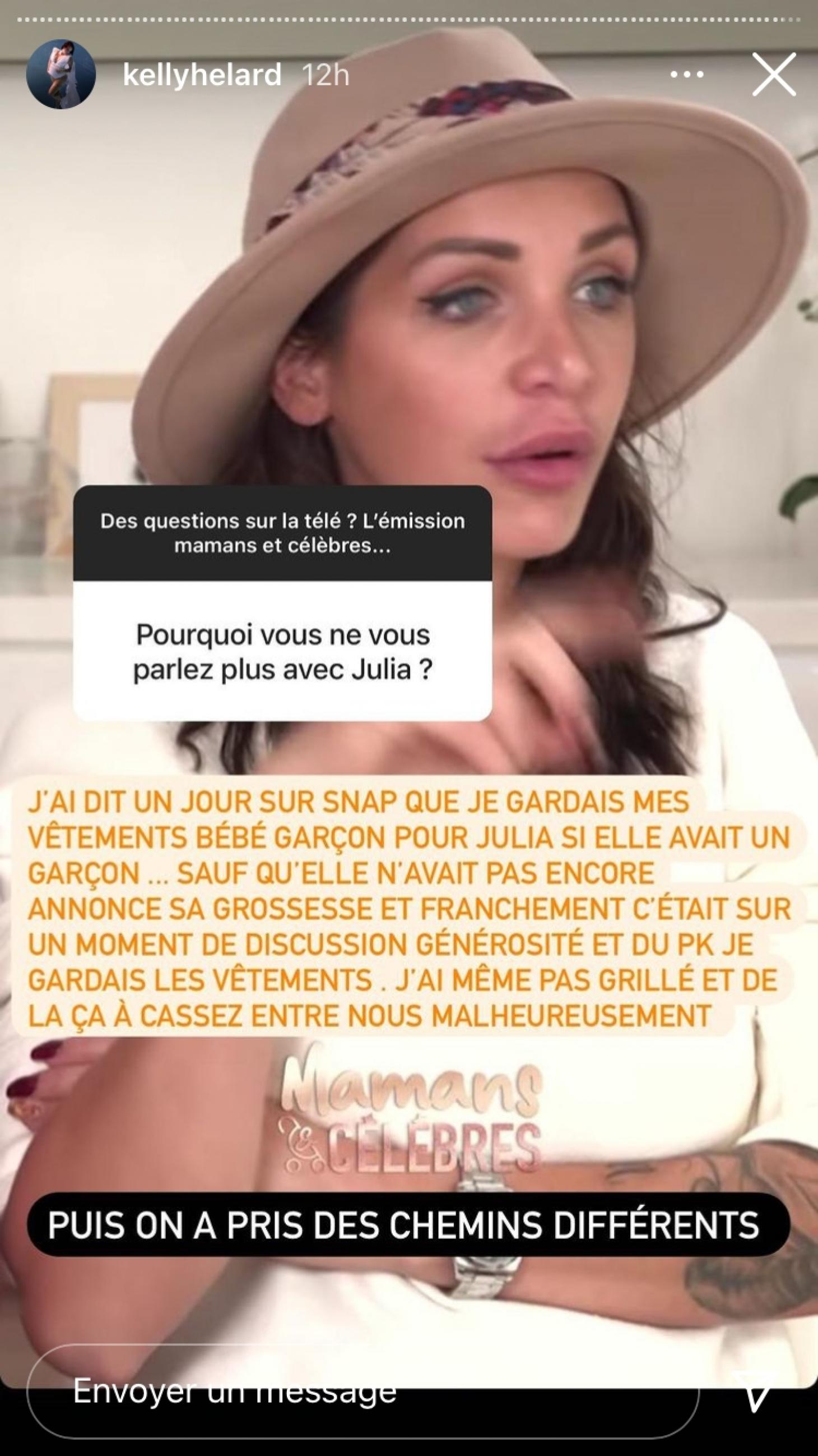  Kelly Helard évoque sa brouille avec Julia Paredes @Instagram