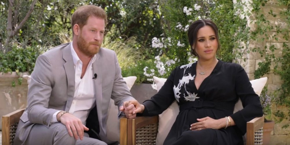  Meghan &amp; Harry lors de l'interview avec Oprah Winfrey ©YouTube CBS