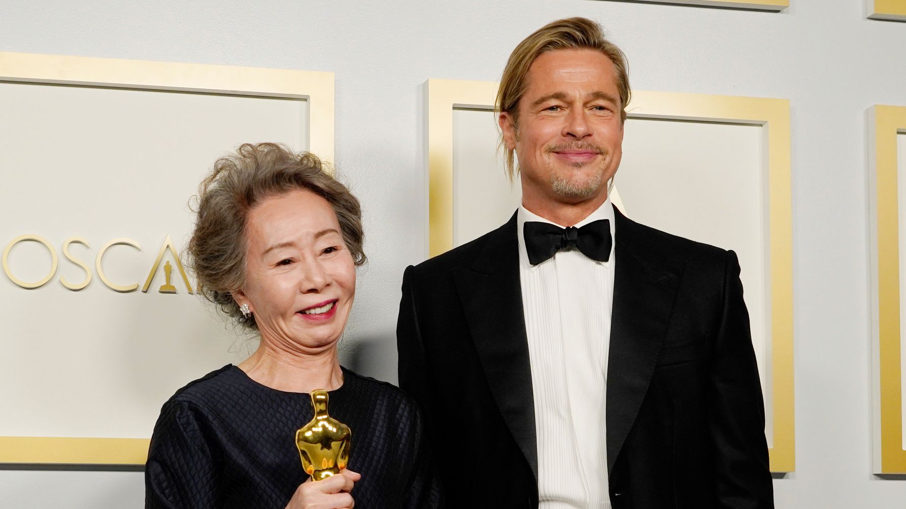  Yuh-Jung Youn et Brad Pitt aux Oscars 2021 @DR