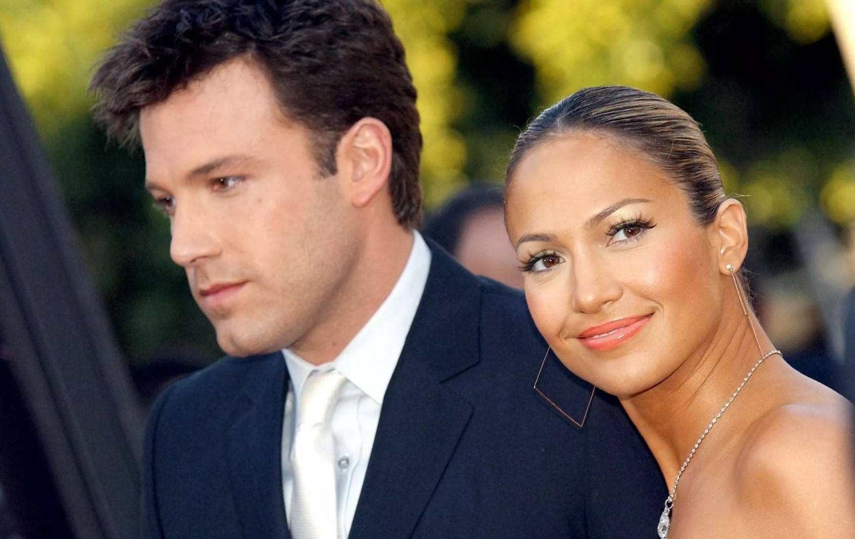  Ben Affleck n'a pas tari d'éloges à l'égard de son ex-fiancée Jennifer Lopez. (Los Angeles, le 9 février 2003.) Abaca