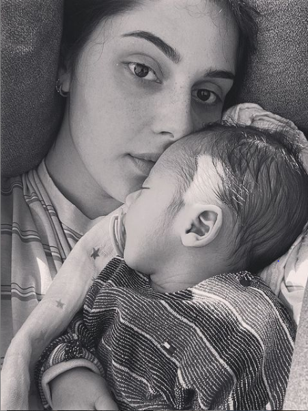  Coralie Porrovecchio et son fils Leeroy @Instagram