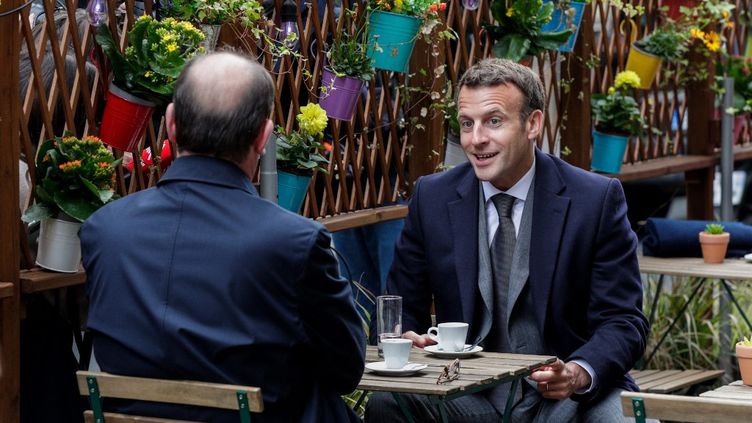  Emmanuel Macron et Jean Castex @GEOFFROY VAN DER HASSELT / AFP